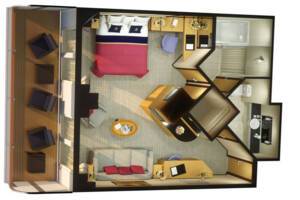 Penthouse Suite Floor Plan, Queen Elizabeth, Cunard