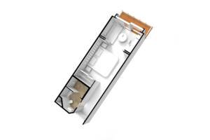 Veranda Suite Layout, Seven Seas Grandeur