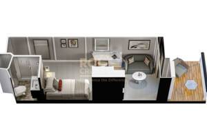 Concierge Level Solo Floor Plan, Allura, Oceania Cruises