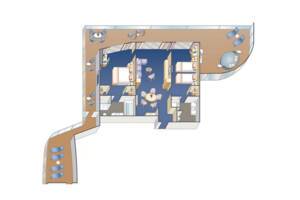 Sky Suite, Floor Plan, Sky Princess, Princess Cruises