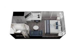 Inside Stateroom, Floor Plan, Regatta, Oceania Cruises