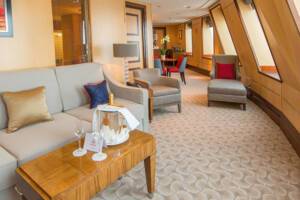 Royal Suite Lounge Area, Queen Mary 2, Cunard