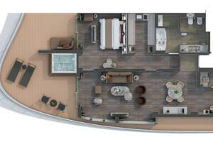 Otium Suite Floor Plan, Silver Ray
