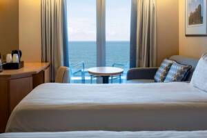 Deluxe Balcony Bedroom Twin Configuration, Arcadia, P&O Cruises
