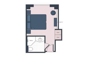 Classic Stateroom Floor Plan, S.S. Maria Theresa, Uniworld