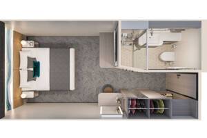 Family Inside Stateroom, Norwegian Luna