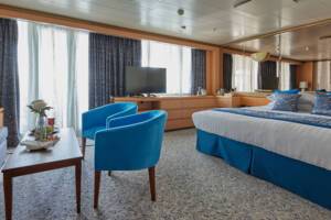 Premier Suite Bedroom, Bolette, Fred. Olsen Cruise Lines