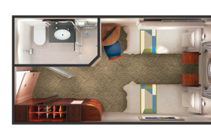 Oceanview Stateroom Porthole Window Floor Plan, Norwegian Dawn