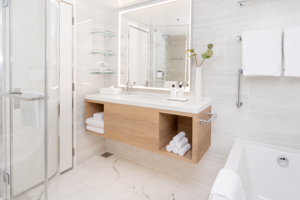 Vista Suite Bathroom, Sun Princess, Princess Cruises