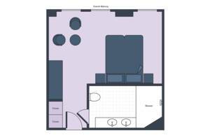 Suite Floor PLan, River Queen, Uniworld