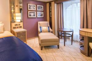 Britannia Single Oceanview Bedroom, Queen Mary 2, Cunard