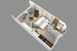 Club Continent Suite Floorplan on Azamara Journey