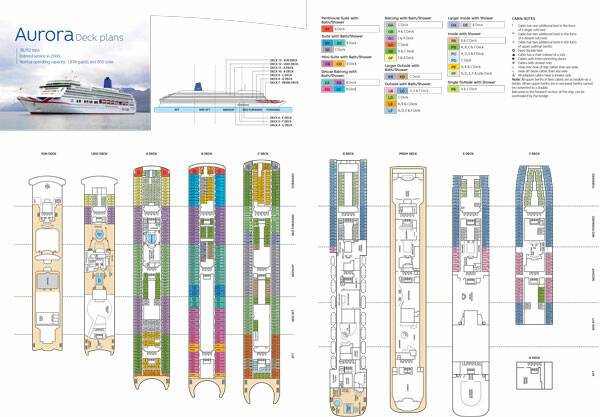 deck plan aurora cruise ship