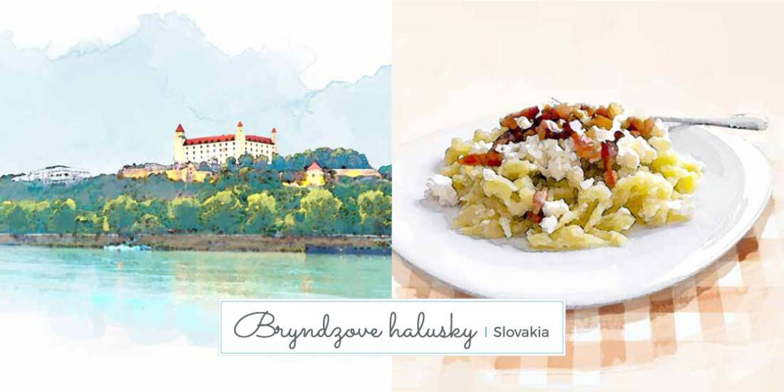 Slovakia cheese dumplings