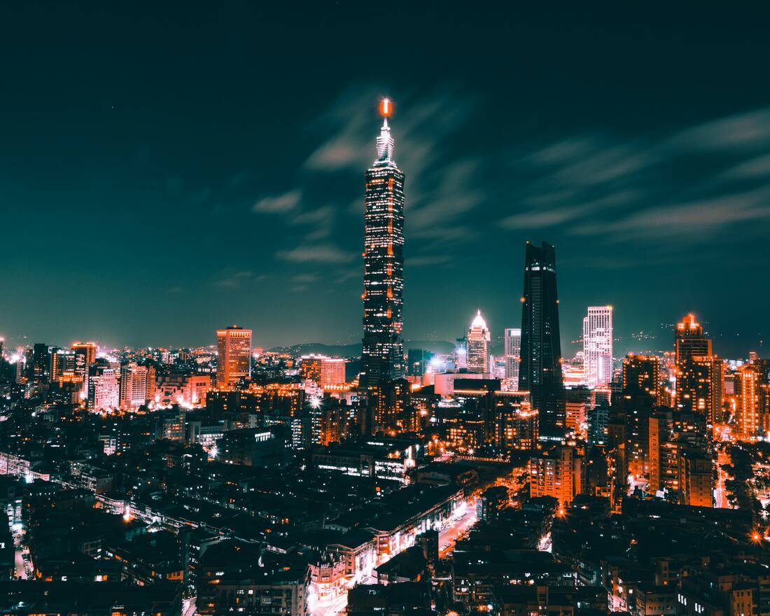 Taipei 101 at night