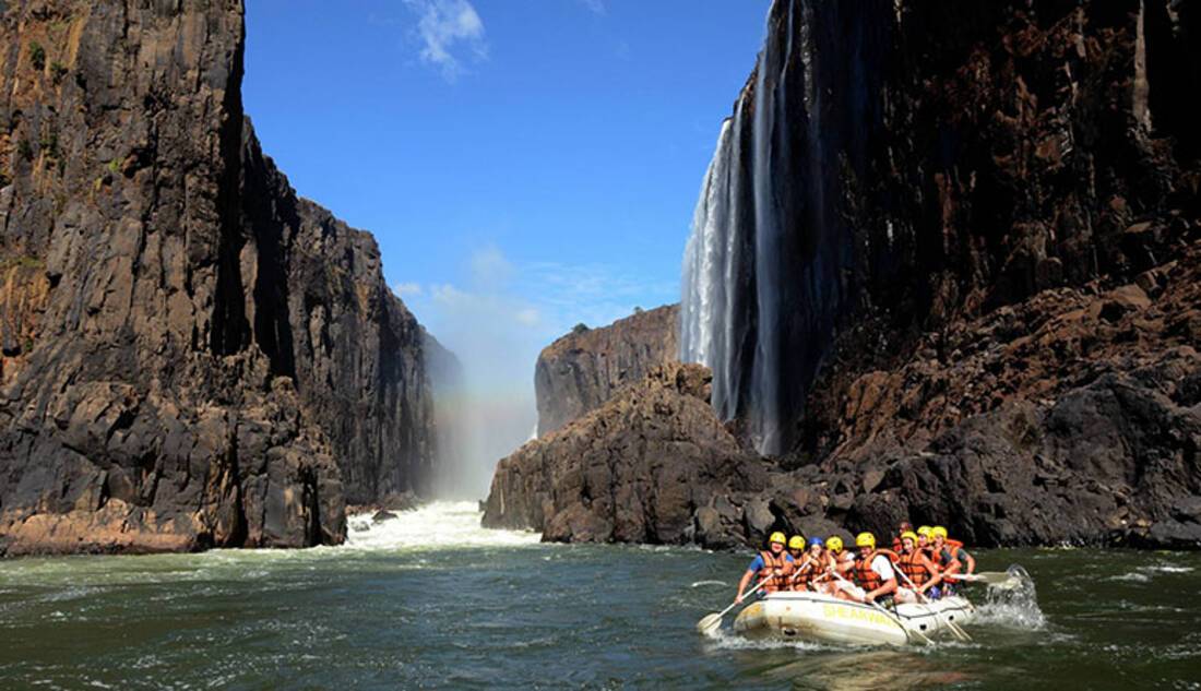 White water rafting Zambezi River