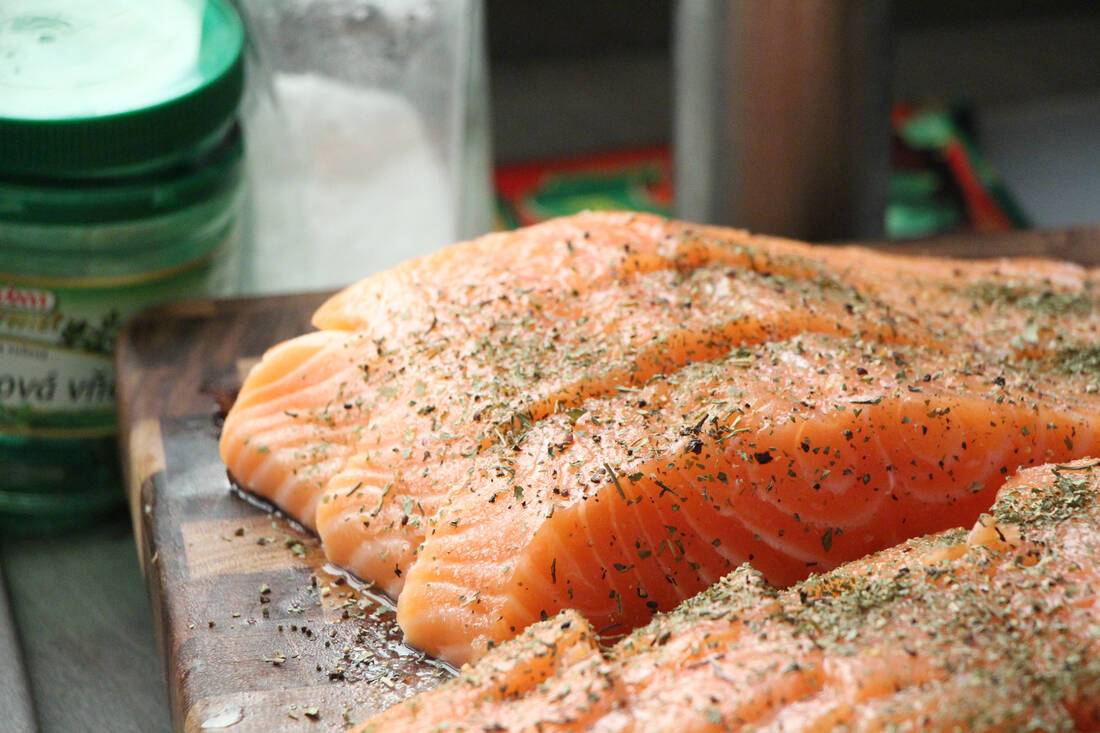 Try the salmon toss