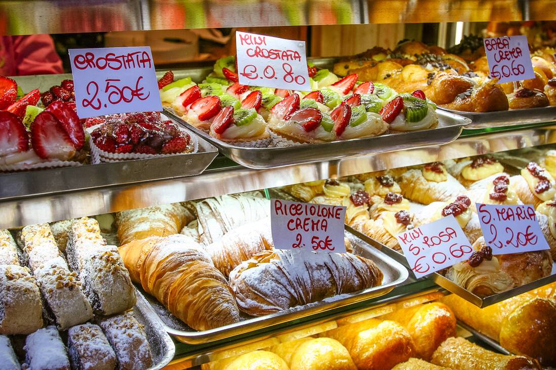 Naples pastries and desserts