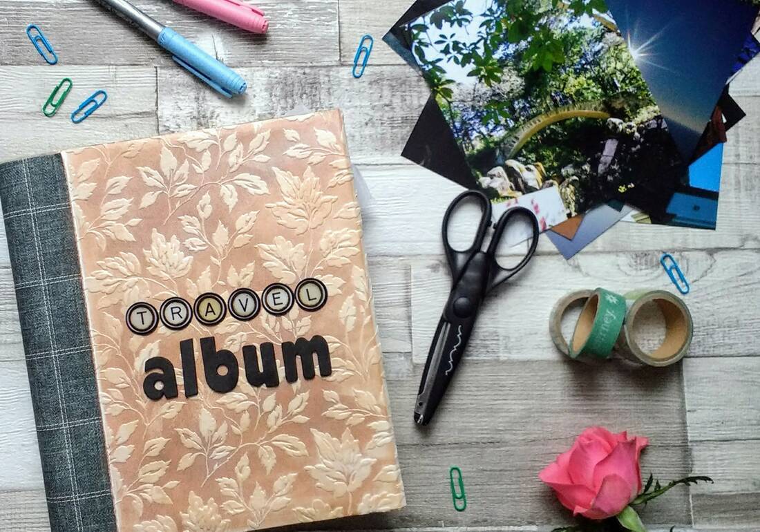 scrapbook for travel photographs