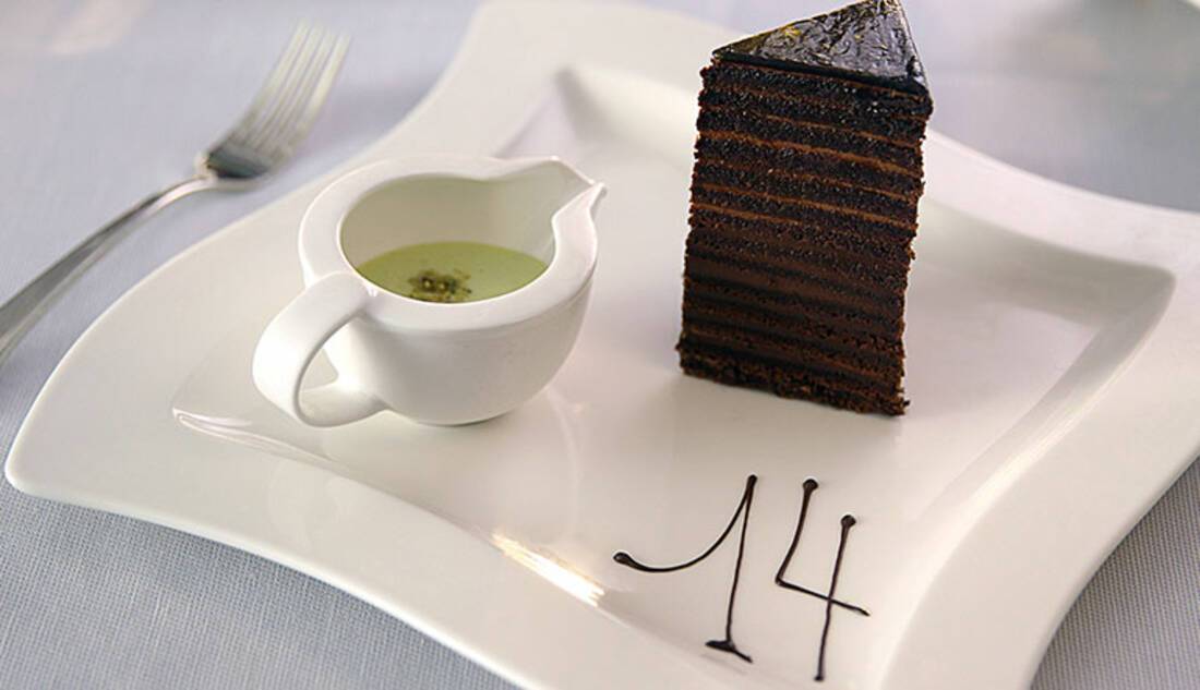 Valrhona chocolate cake, Regent Seven Seas