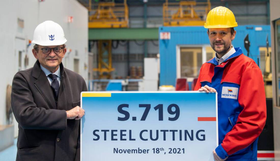 Silver Nova, steel cutting ceremony