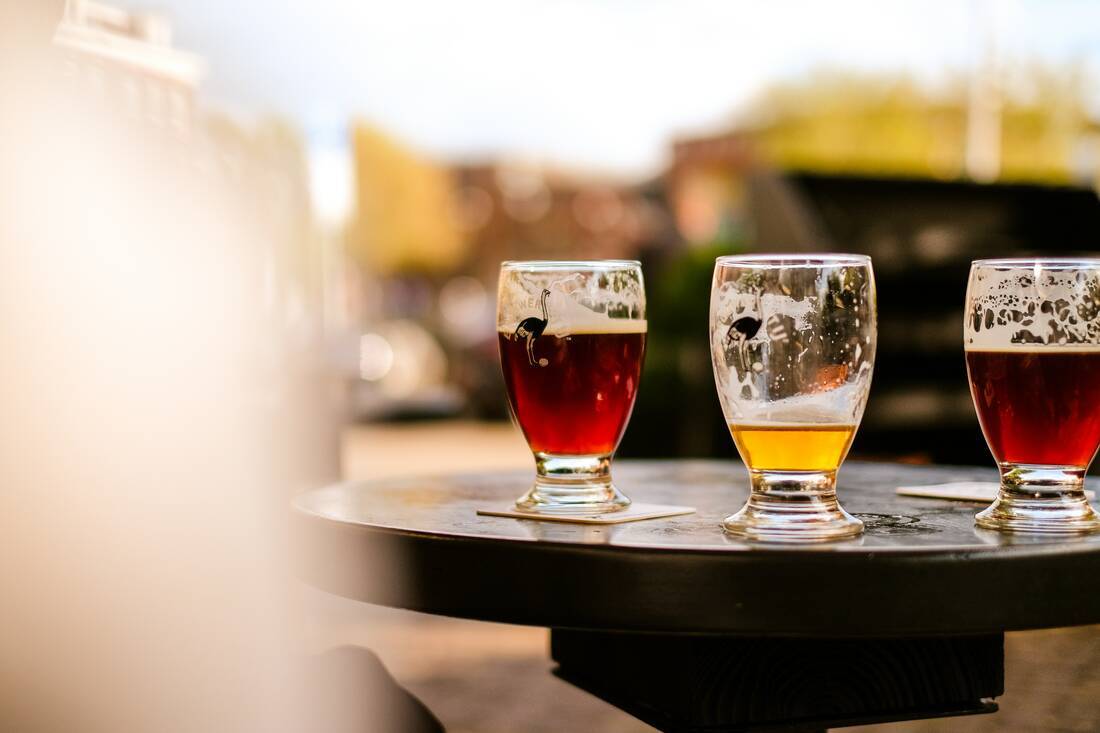 Craft beer sampling in Canada