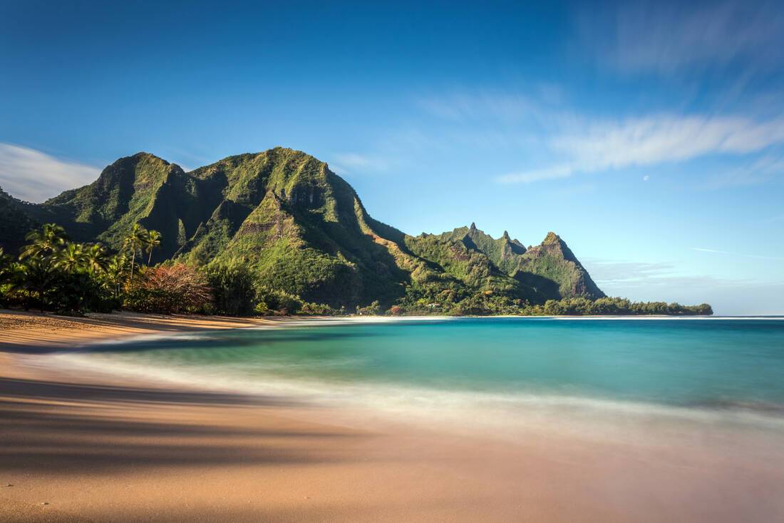 Tunnels beach in Hawaii