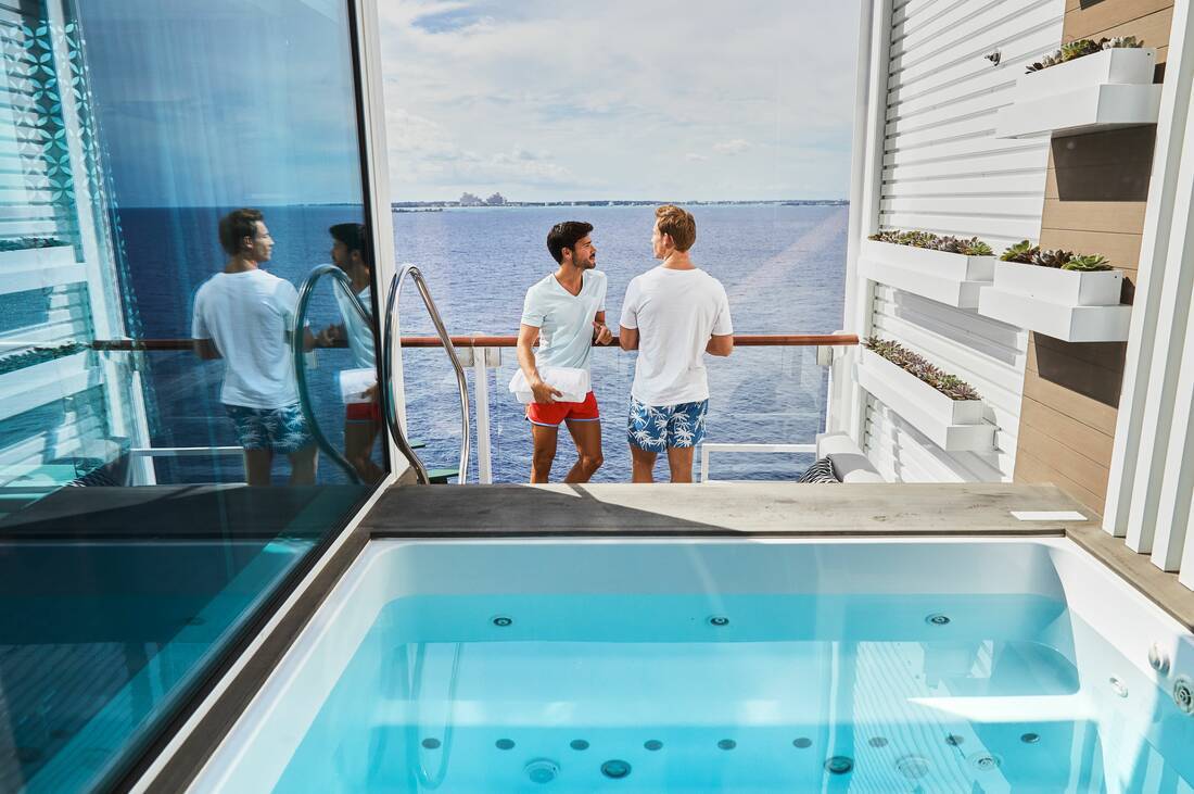 Celebrity Edge - Couple on balcony