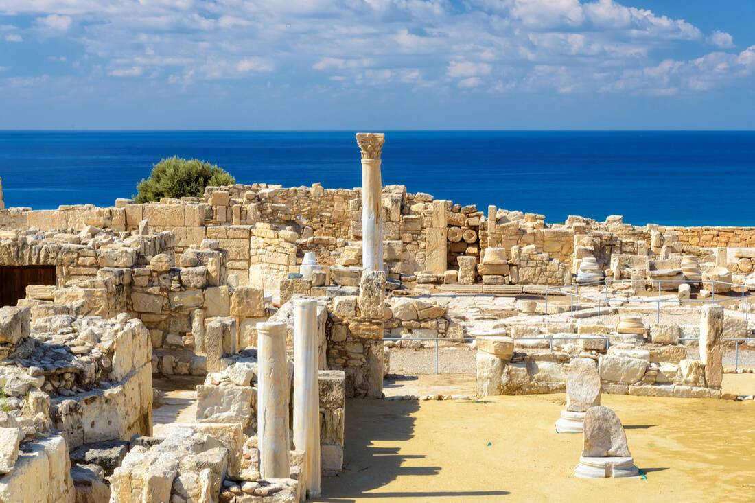 Old Greek ruins city of Kourion near Limassol