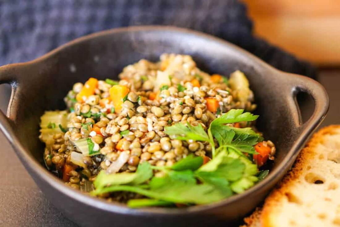 French Style Green Lentils