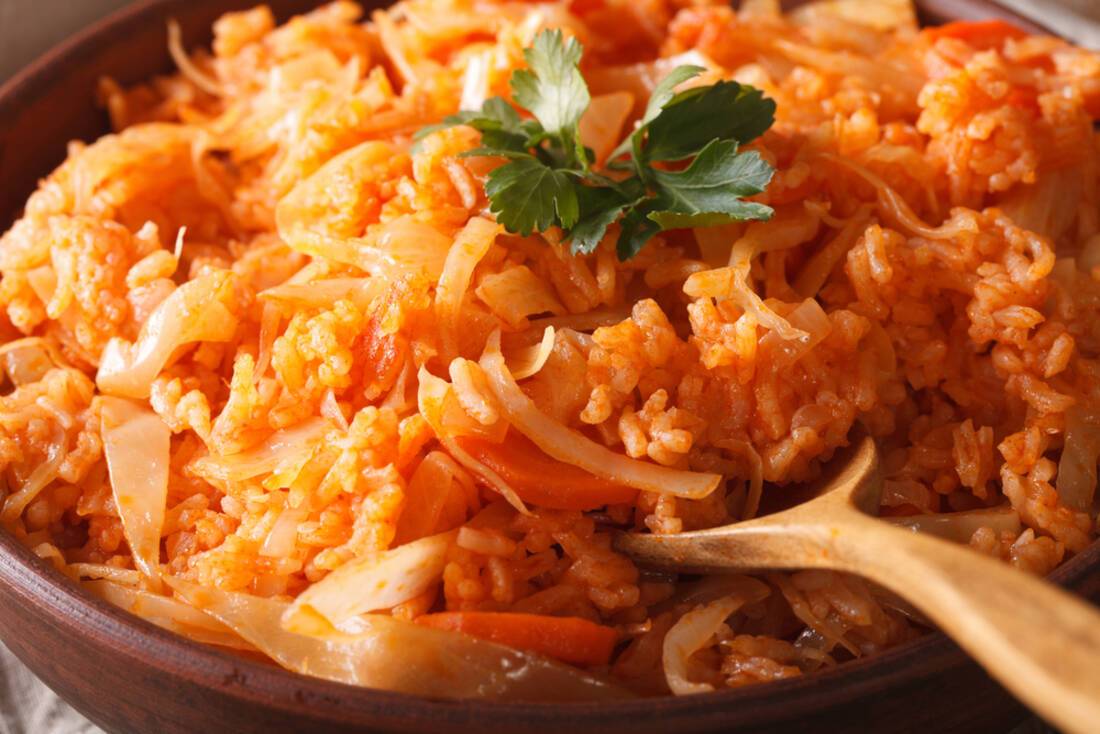 Greek Cabbage Rice