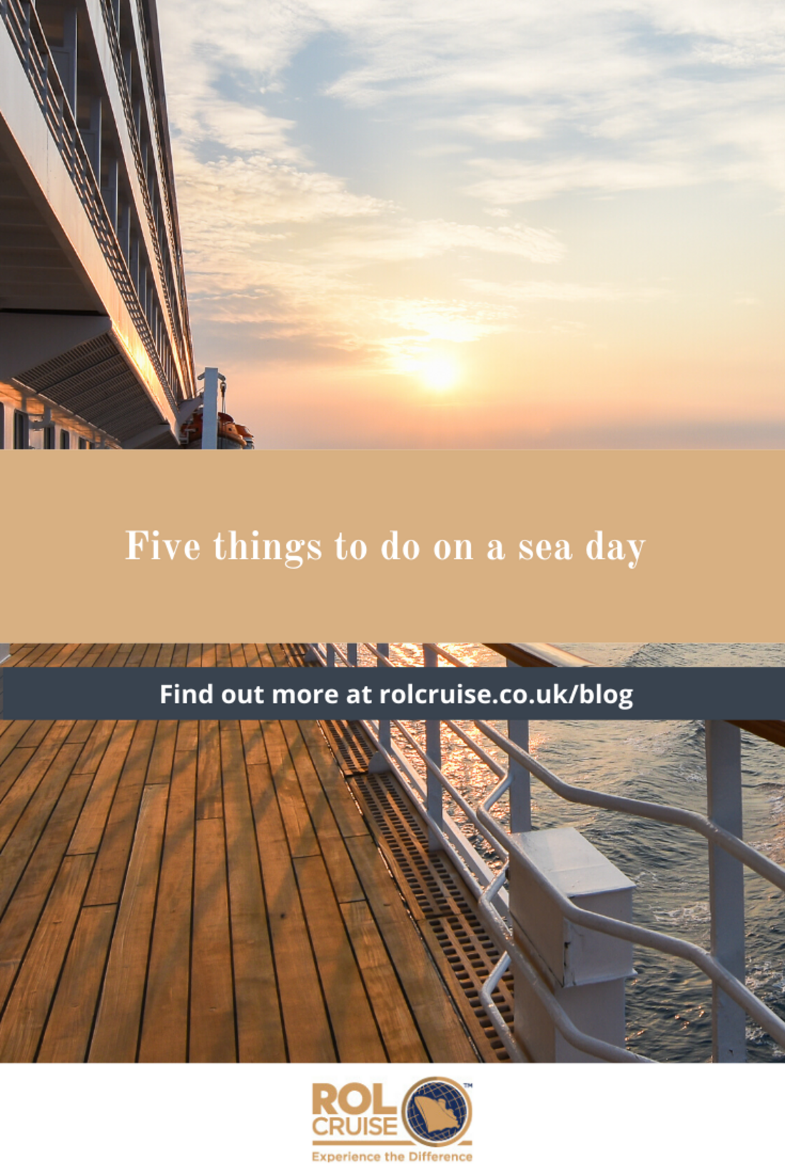 Five things to do on a sea day - ROL Cruise