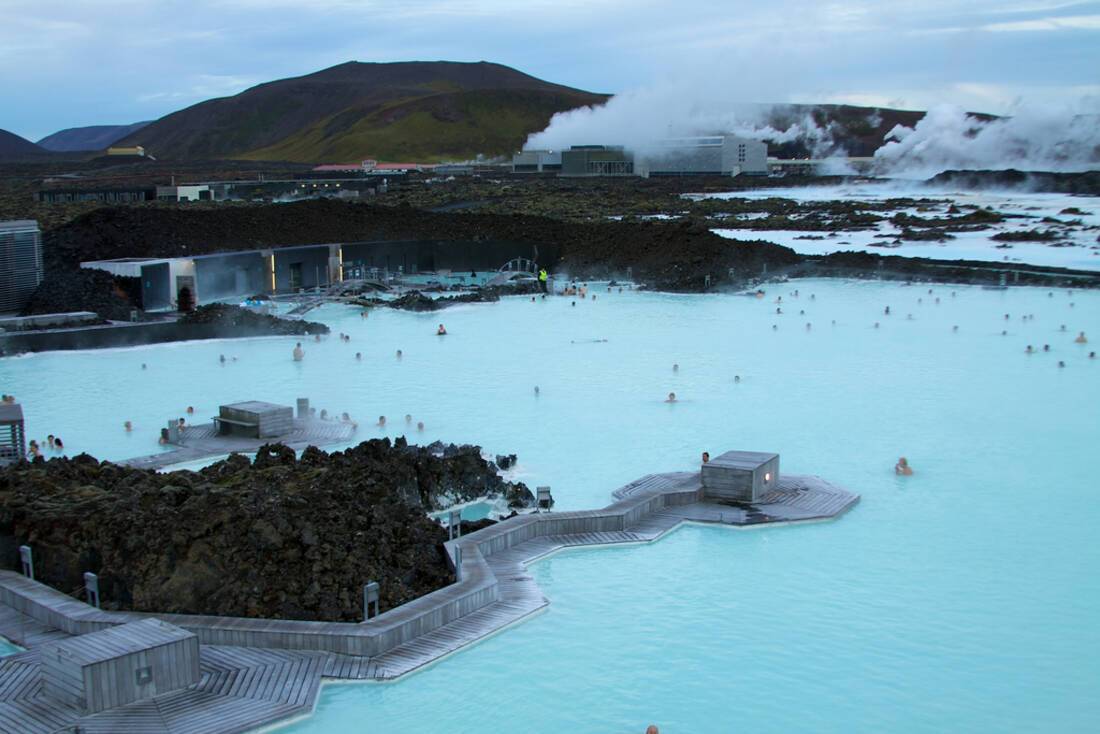 Take a dip in the blue lagoon on a cruise to Iceland