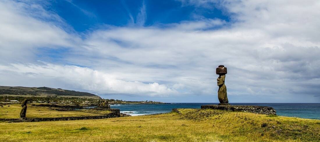 Moai statue on Easter Island