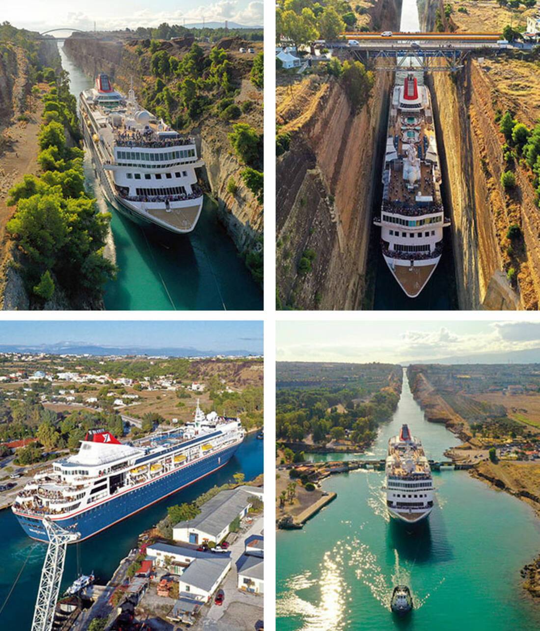 Corinth Canal, Braemar, Fred. Olsen Cruise Lines
