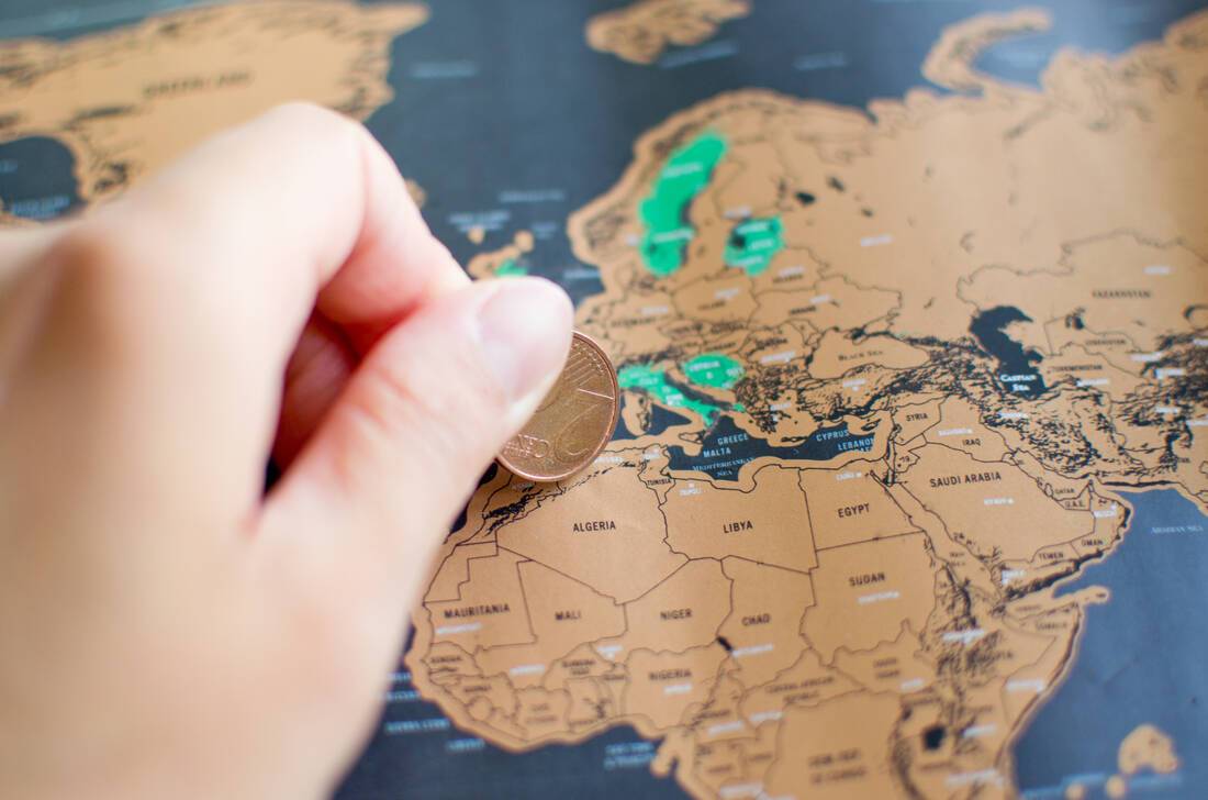 travel scratch map