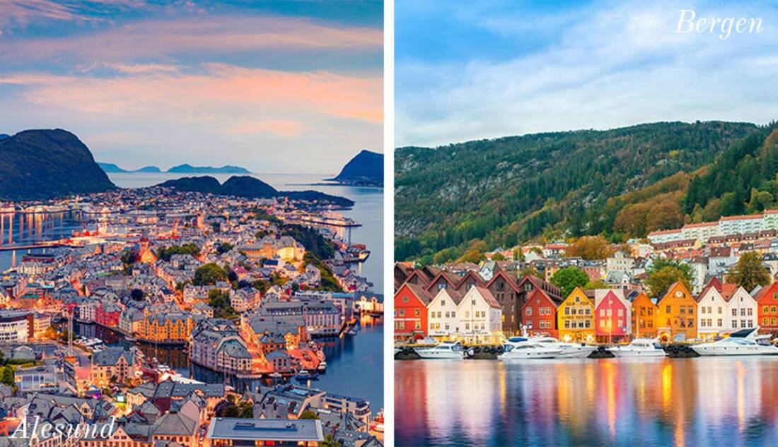 Alesund and Bergen