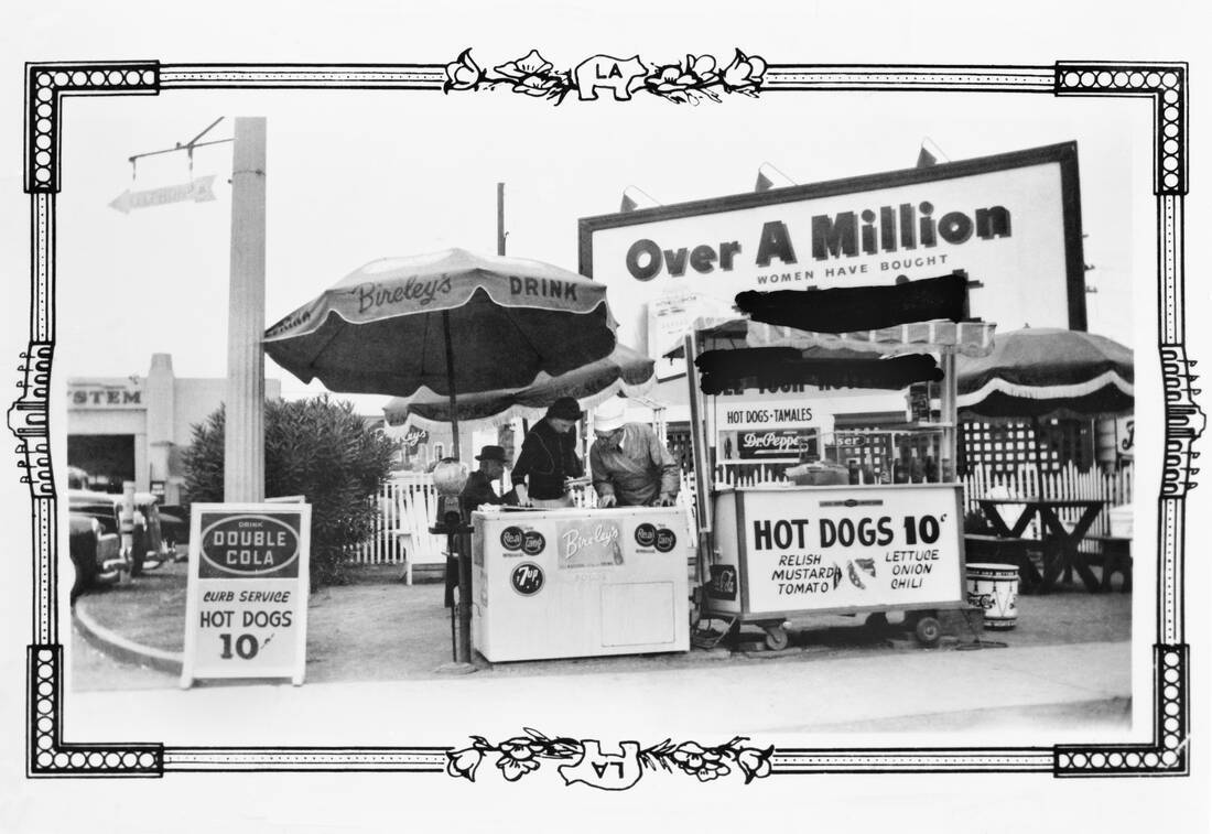 Pink's Hot Dogs in 1939 Los Angeles