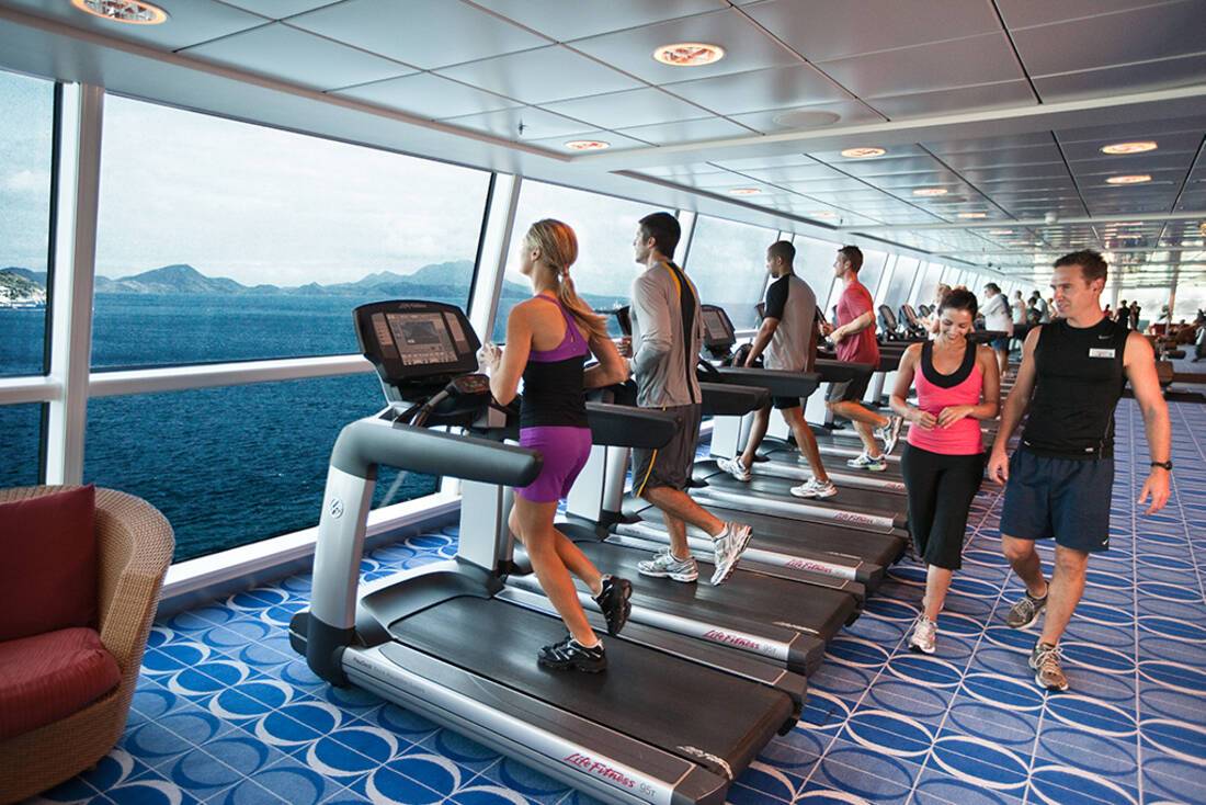 Celebrity - People walking in fitness center