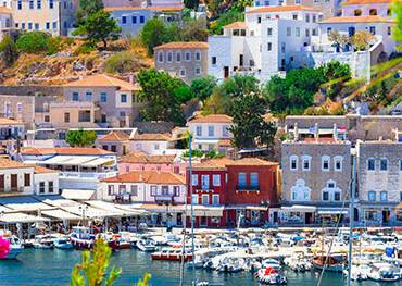 A panoramic view of Hydra