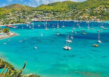 A panoramic view of Bequia Island