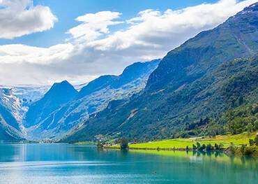 A panoramic view of Nordfjord