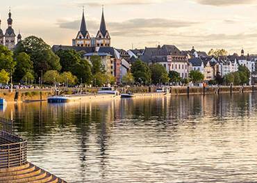 A panoramic view of Koblenz