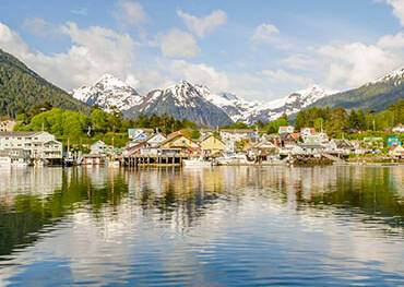 A panoramic view of Sitka
