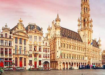 A panoramic view of Brussels