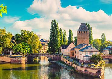 A panoramic view of Strasbourg