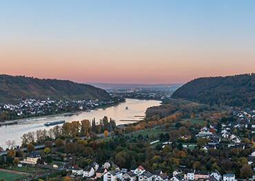 Andernach at sunset