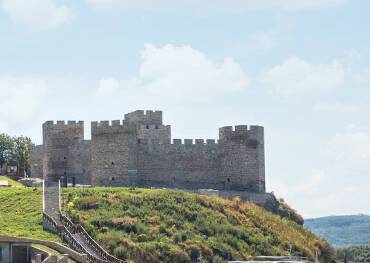 Kostolac's castle on the banks of the Danube River