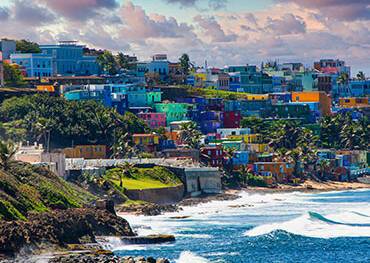 The colourful coast of San Juan