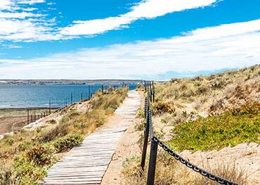 A panoramic view of Puerto Madryn